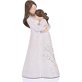 oliruim Mother Daughter Embrace Figurine, Sentimental Mom Daughter Statue, Birthday Presents for Mom, Unique from Daughter