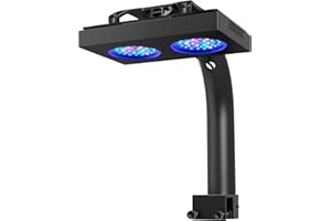 NICREW HyperReef 150 Gen 2 Reef LED Light, 150W Reef Aquarium Lighting for SPS LPS Corals and Saltwater Fish Tanks, Enhanced Violet and Blue Spectrum, Wide Angle Lens, 5 Channels Fully Programmable