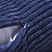 Home Brilliant Decoration Pillow Covers for Decoration Solid Soft Striped Velvet Corduroy Plush Set of 2 Throw Cushion Cover for Square Pillows, 50cm, 20 x 20 Inch, Navy Blue