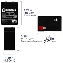 Mighty Max Battery ML4-6 - 6 Volt 4.5 AH SLA