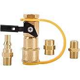 Propane RV Quick Connect Fittings 1/4“ Propane Quick Connect Adapter Assembly Kit Gas Grill Quick Connector 4 Pcs