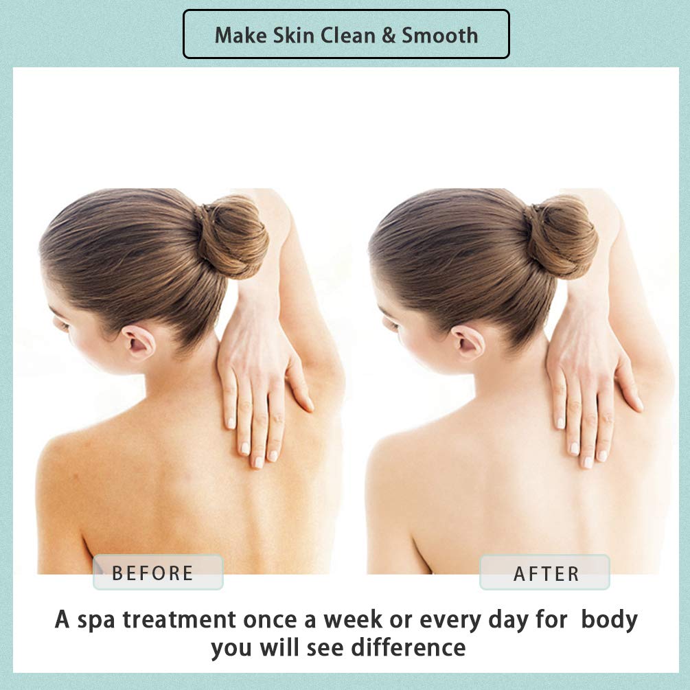 CAREHOOD Body Bath Exfoliating Gloves - Large Jacquard Deep Exfoliating Mitt for Shower, Body Scrub, Spa, Massage, Dead Skin Cell Remover with Hanging Loop (Exfoliating Gloves Rose and Green): Beauty