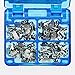 80 pieces of Orthodontic Roth 0.022 Tubes Dental First Molar Bonding Single Tubes non convertible Buccal Tubes 20 Sets Number Marked