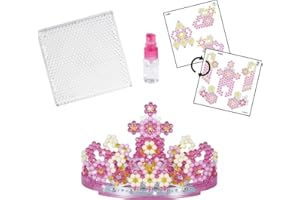 Aquabeads 3D Princess Tiara Set, Arts & Crafts Bead Kit for Children, Design a 3D Wearable Princess Tiara