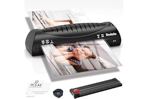Woolsche Laminator, Quick Warm-Up, Fast Laminating, 4 in 1 Laminator Machine, Laminating of A4/A5/A6 for Home Office School Use