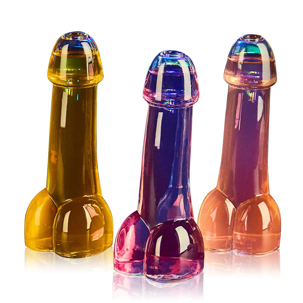 Novelties Bachelorette Party Cup -Feelingirl Wine Glasses Drinking Cups Suitable for Hens Night Adult Gathering Bar Night Club Personalized Gifts(3pcs/set)