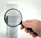 Mercury Handheld Magnifying Glass 6x Magnification Black 65mm Lens view 4