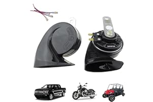 CHENHO 12V Horn Kit - Universal Fit, Super Loud Electric Snail Horn, Waterproof, High & Low Tone for Car, Truck, Motorcycle