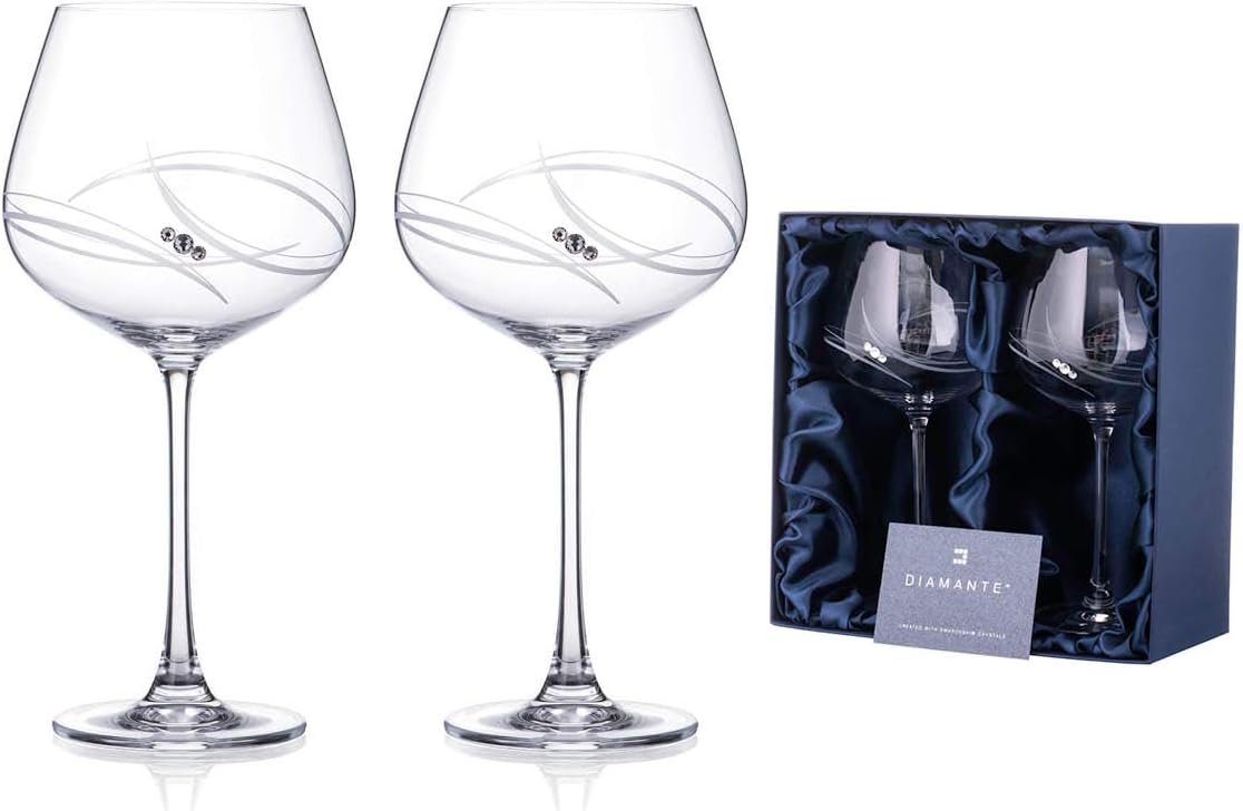 swarovski crystal gin glasses