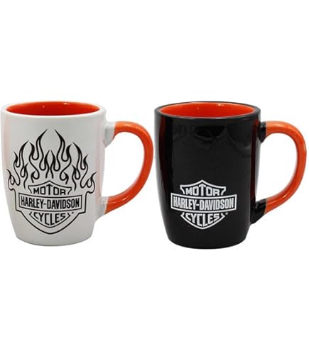 Amazon.com | Harley-Davidson Debossed Open Bar & Shield Ceramic