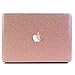 PapyHall MacBook Air 13 inch Case, Bling Bling Crystal Rubberized Coated Hard Cover Case Colored Glitter Design Plastic Hard Case for Apple Macbook Air 13 inch Model : A1369/A1466 -Rosegold