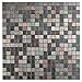 Royllent Modern Matel Aluminum Mosaic Bursh Type Peel&Stick Tiles Kitchen Decoration Backsplash Accent Wall Tv&Sofa Background Bathroom Wall 1 Sq.ft (Rainbow)