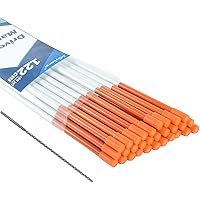 Jollybower 48 inch Driveway Marker, 5/16 Inch Dia Orange Fiberglass Driveway reflectors, Snow Stakes with 12" Install Drill B