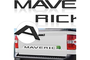 SUPER REPAIRMAN Tailgate Inserts Letters Compatible for 2022 2023 Maverick Accessories, 3D Raised &Strong Adhesive Decals Letters Emblems-Matte Black