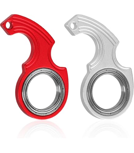 4 Pièces Porte-Clés À Rotation de Doigt, Jouet de Rotation D'anneau de Clé, Spinner de Porte-Clés Portable pour Exercice des Doigts, Convient Aux 4 Pièces Porte-Clés À Rotation de Doigt, Jouet de Rotation D'anneau de Clé, Spinner de Porte-Clés Portable pour Exercice des Doigts, Convient Aux