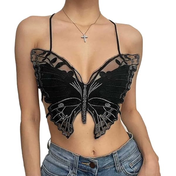 【値下げ中】S butterfly halter tops THEREDTHREAD】S butterfly halter tops
