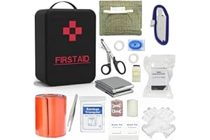 SHBC Emergency Survival Trauma Kit with Tourniquet 36 Inch Splint,Compression Bandage and Other Supplies for First Aid Responses Like Gun Shots,Severe Bleeding.