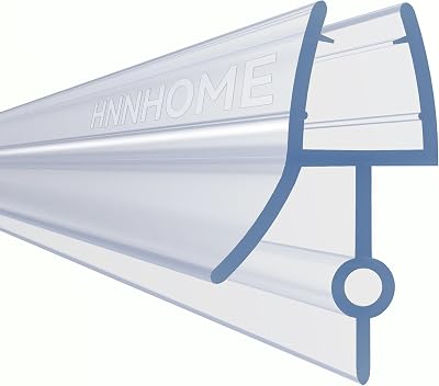 HNNHOME Bath Shower Screen Door Seal Strip 4-6mm Glass up to 14mm Gap 870mm