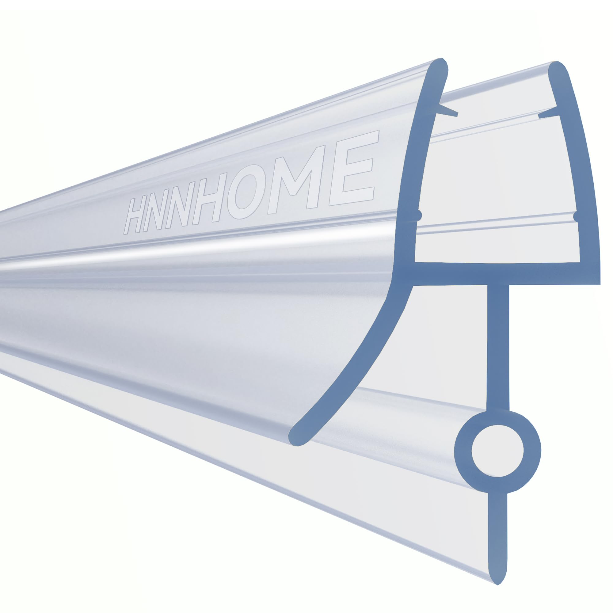 HNNHOME Bath Shower Screen Door Seal Strip for 4-6mm Glass Up to 14mm Gap