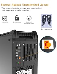 100Pcs RJ45 Port Lock with 10 Keys, Locking RJ45