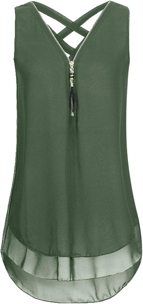 Amazon Elonglin レディース タンクトップ トップス ブラウス ノースリーブシャツ チュニック ゆるtシャツ カジュアル おしゃれ 人気 着痩せ 13色 S 6l 春 秋 快適 速乾 夏 涼しい プレゼント 大きいサイズ キャミソール タンクトップ 通販