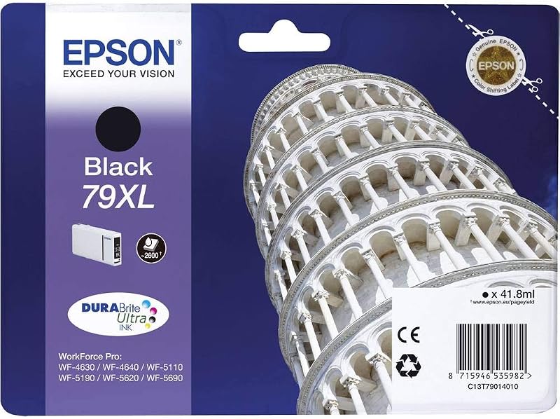 Epson 79XL Black DuraBrite Ultra High Yield Ink Cartridge Genuine