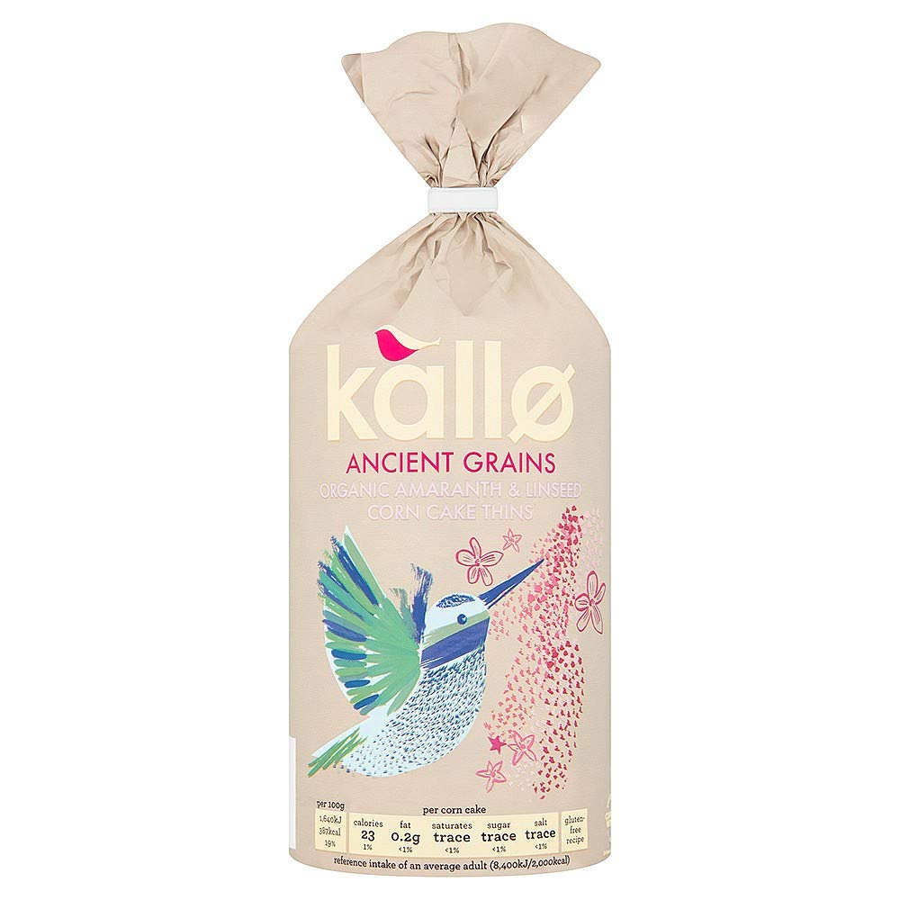 Kallo Ancient Grains Organic Corn Cake Thins 150g Amazon.co.uk Health