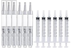 RUIFUNETEK Wall Paint Repair Kit 3 ml Transparent Tube Brushes and 3 ml syringes, Furniture Fillable Brush Pens, Paint Pen, T