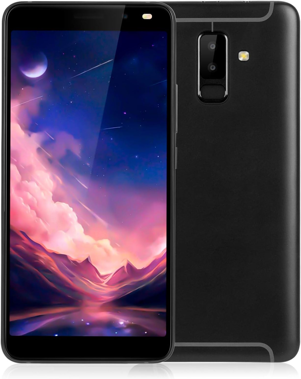 XGODY SIM Free Mobile Phones A9 Android 7.0 Dual SIM 3G Unlocked Smartphone 6.0 Inch IPS Display 5MP and 2MP Dual Cameras Bluetooth GPS 3G Mobile Phone (Black)