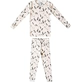 Copper Pearl Two Piece Long Sleeve Toddler Pajamas PJ Sets for Boys and Girls - Adorable Pattern Pajamas, Breathable Fabric to Keep Cool While Sleeping, Sizes 12 Months to 5T - Cody