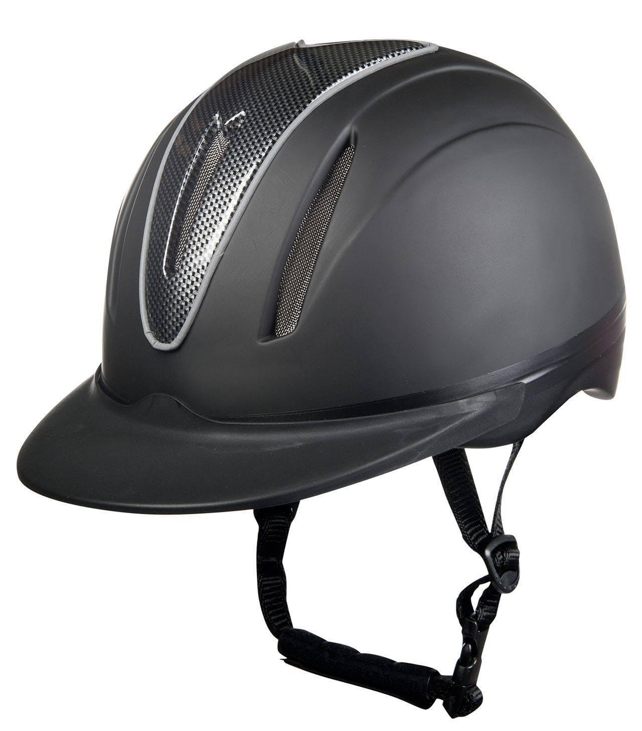 HKM 4719 Carbon Art Riding Hat, Matt Black, Unisex, XS-XL