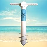 Beachr Beach Umbrella Stand Sand Anchor & Outdoor Umbrella Base, A Each Essential Ground Anchor Screw for Sun Protection Shad