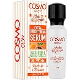 Cosmo Glow Skin Care Gluta Papaya Extra Brightening Serum 35ml/1.18 fl.oz, Glutathione & Papaya Extract, Radiant, Flawless, Non Greasy Formula, Skin Treatment, Face & Body Care, All Skin Types