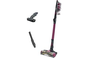 Shark IZ163H Pet Plus Cordless Stick Vacuum with Self-Cleaning Brushroll and HEPA Filter, Lightweight Deep Cleaning Vacuum for Carpet and Hard Floors, Folds for Easy Storage, 40-min Runtime, Raspberry