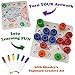 Skoolzy Toddler Educational Toys - Peg Puzzles Toddler Toys for Kids Ages 1yr - 4yr. Stacking Pegboard Creative Art for 1, 2, 3, 4 Year Old Boys or Girls | 45pc Peg Board, Pens Cards