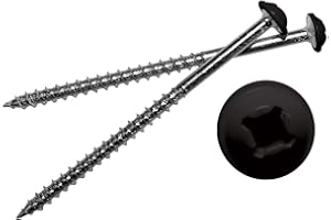 Mid America Painted Screws for Vinyl Shutters (002 Black, Bag of 12)