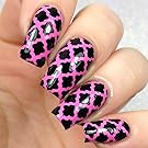 Quatrefoil Almaz Stencils Nail Vinyls By Twinkled T - 1 Sheet of 16 Stencils