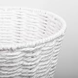 woodluv Round Waste Paper Basket Bin 25 cm Diameter 25 cm Height Eco Paper Rope view 3