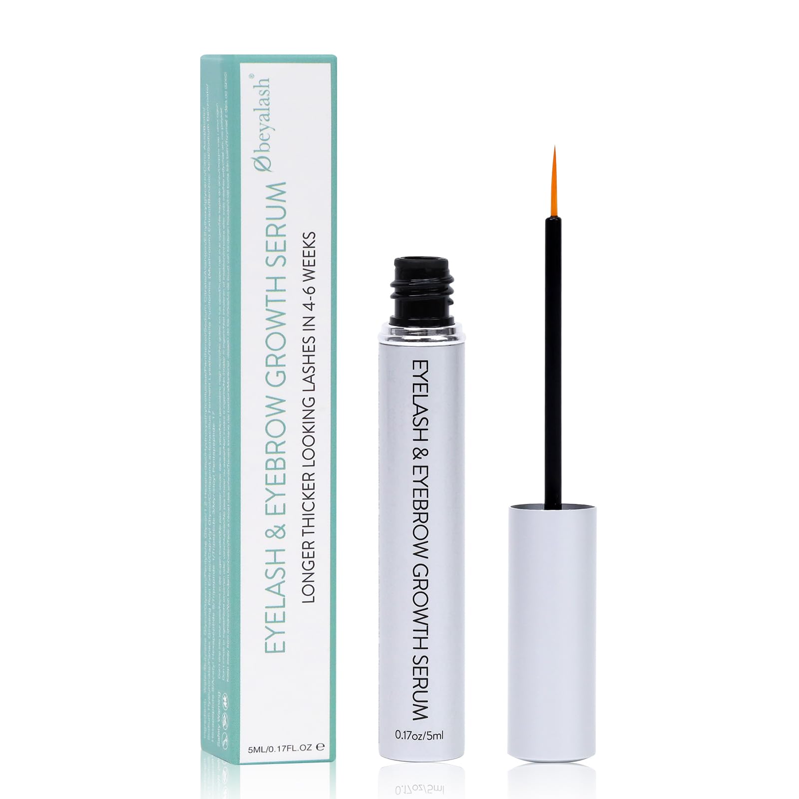 Obeyalash Eyelash Serum for Lash Growth 5 ML Lashes Rapid Growth Serum & Eyebrow for Longer, Thicker, Healthier, Natural & Safe Ingredients, Vegan