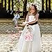 Unomor Hand Knitting Flower Girl Basket, White Wedding Ceremony Basket with Satin Bowknot, Elegant Hollow Design, Perfect for Petals and Special Occasions