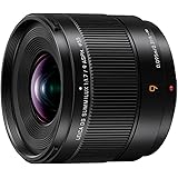 Panasonic LUMIX Micro Four Thirds Camera Lens, Leica DG SUMMILUX 9mm F1.7 ASPH, Large Aperture, Video Performance, H-X09 Blac