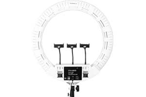 YIDOBLO 100W 22" Ring lamp 55cm Ring Light Kit Super Bright LED Ring Lamp for Makeup Beauty Nail Skin Handbag & Tripod (22" FS-640ll White)