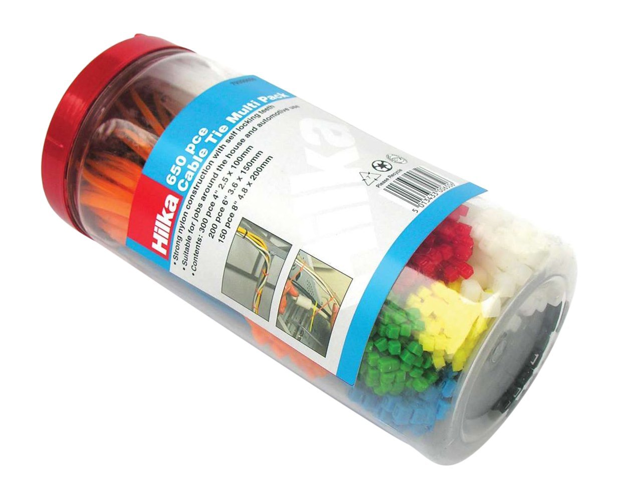 650 PCE Cable Tie Multi Pack