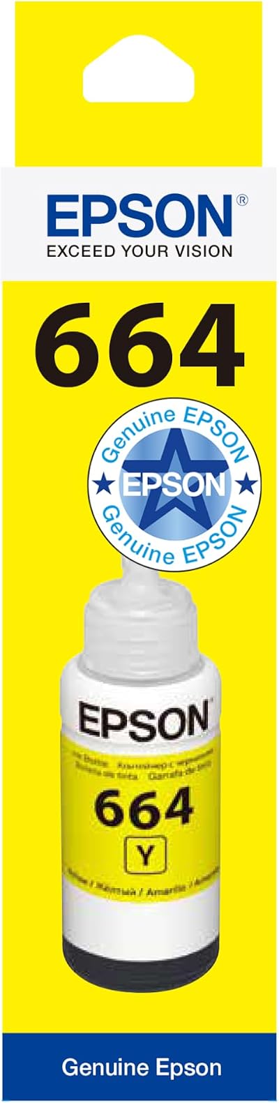 Epson EcoTank T6644 Yellow Ink Bottle 70ml - L100 L200 L300 L400 L500 L600