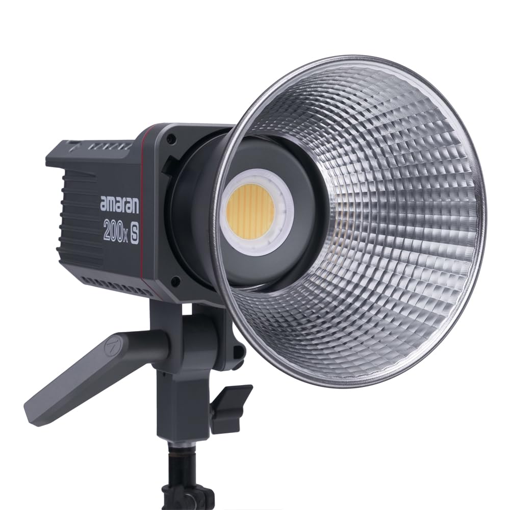 amaran 200xS Bi-Color LED Video Light, 250W 2700-6500k 51600lux@1m Bluetooth App Control 9 Built-in Lighting Effects DC/AC Power Supply