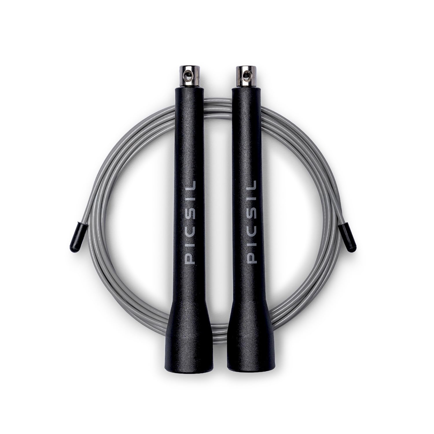 PICSIL - Professional Crosstraining Rope | Double Bearings for Increased Speed | Adjustable and Ergonomic | Ideal for Fitness, Boxing, MMA | Unisex Jump Rope | ABS Material