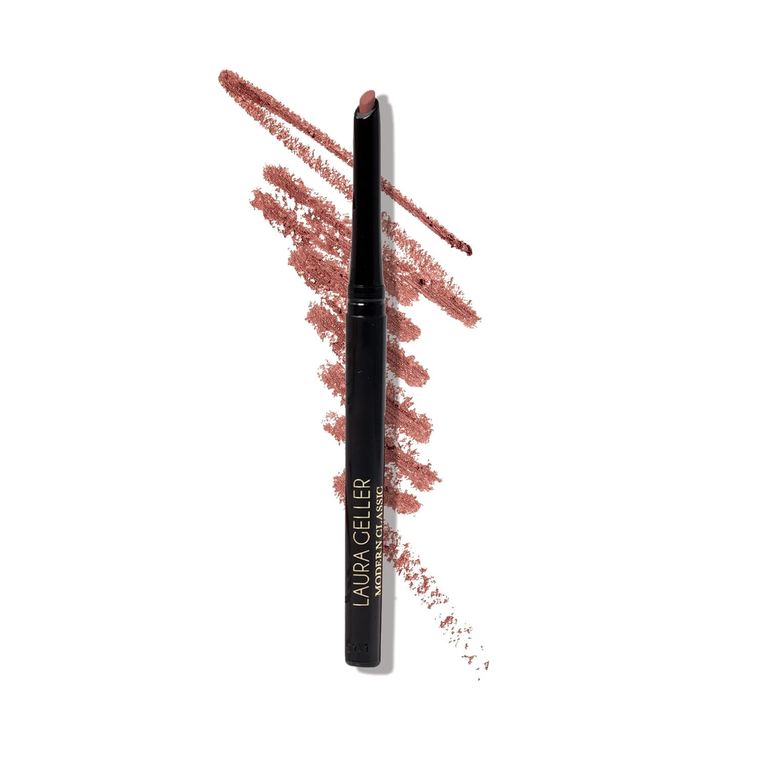 LAURA GELLER NEW YORK Modern Classic Lip Liner (Purely Pink) - Prevents Feathering and Fading, Water and Transfer Proof - Luxurious Creamy Long Lasting Lip Liner