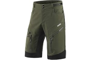 ARSUXEO Men's Loose Fit Cycling Shorts Mountain Bike Shorts Water Ressistant 1903