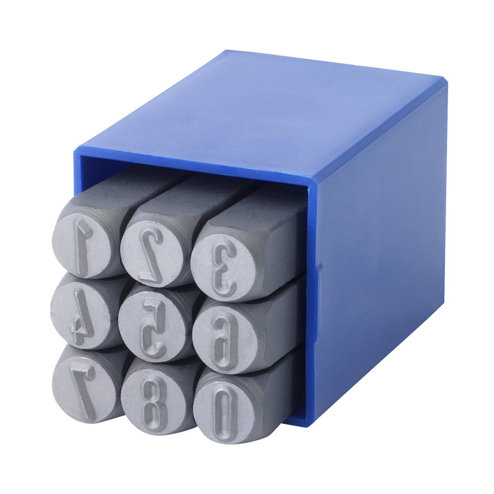 Gravurem 01005000 Impact Numbers 0 to 9 in Letter Height 5 mm