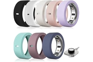 8 Pack Ultra-Thin Ring Protector Compatible with Oura Ring Gen 4/4 Ceramic/Oura Ring Gen 3, Silicone Oura Ring Cover Working Out Accessories Men Women, Direct Charging with Cover-M for 8 9 10 114.3 out of 5 stars 2881 offer from $9.99